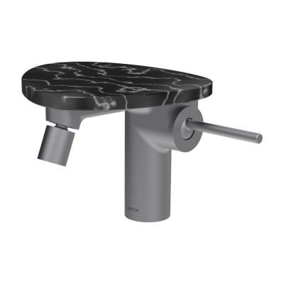 Laufen Ada bateria bidetowa stojąca czarny/biały marmur HF506710515060
