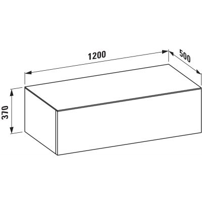 Laufen Il Bagno Alessi szafka 120 cm podumywalkowa wisząca z blatem terakota H4303000972691