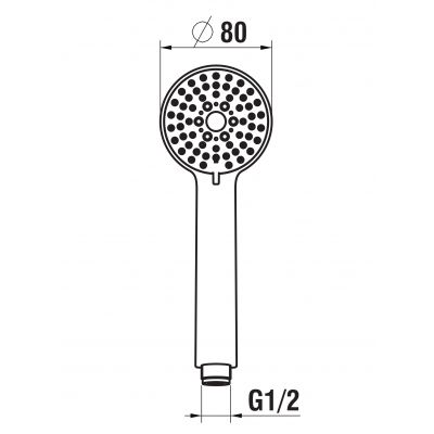 Laufen słuchawka prysznicowa stal szczotkowana H3619850903311