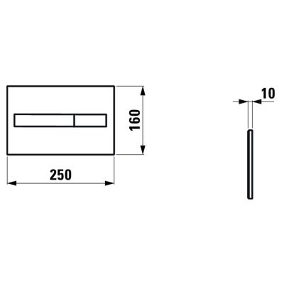 Zestaw Laufen Pro A miska WC z deską wolnoopadającą i stelaż podtynkowy Lis z przyciskiem spłukującym chrom (H8669560000001, H8946600000001, H8956610040001)