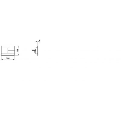 Laufen Ineo przycisk spłukujący do WC złoty H9001181650001