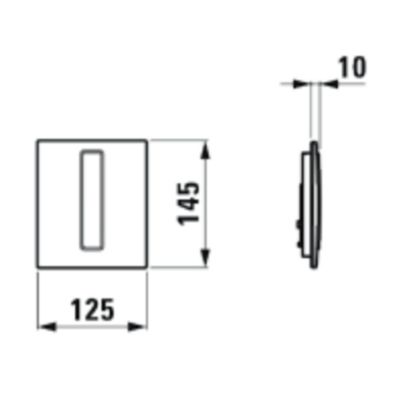 Laufen Ineo przycisk spłukujący do pisuaru chrom błyszczący H9091010040001