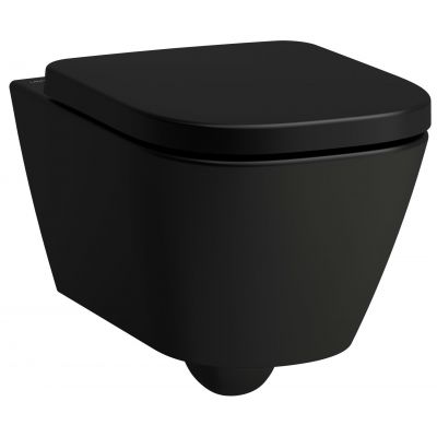 Laufen Meda miska WC wisząca ze spłukiwaniem wirowym czarny mat H8201107160001