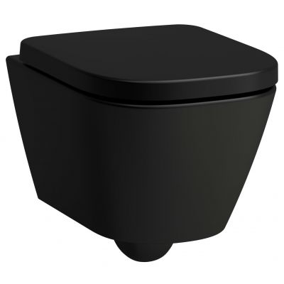 Laufen Meda miska WC wisząca ze spłukiwaniem wirowym czarny mat H8201137160001