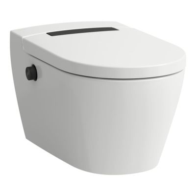 Laufen Cleanet Auria toaleta myjąca wisząca bez kołnierza ze spłukiwaniem wirowym biała H8208414040001