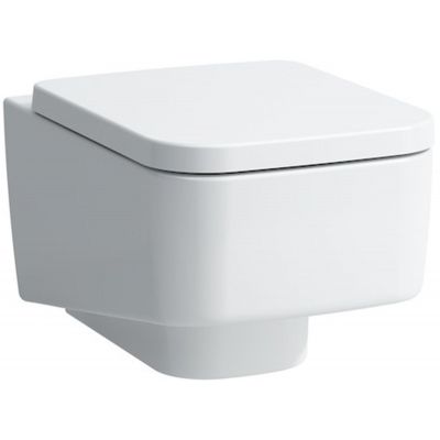Zestaw Laufen Pro S miska WC z deską wolnoopadającą i stelaż podtynkowy Lis z przyciskiem spłukującym białym (H8209620000001, H8919610000001, H8946600000001, H8956610000001)