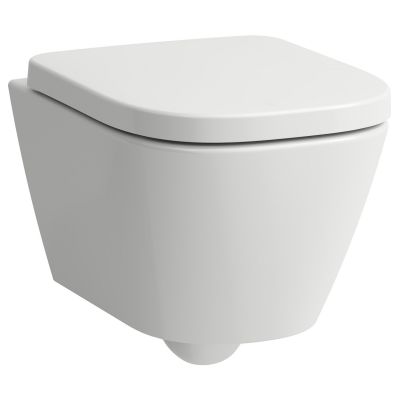 Laufen Meda zestaw miska z deską wisząca bez kołnierza biały H8661130000001