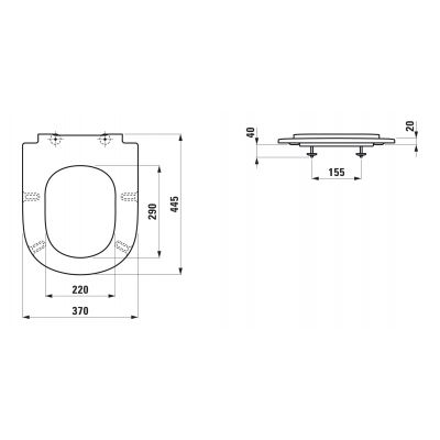 Laufen Lua deska sedesowa biała H8910840000001