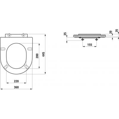 Laufen Pro X nakładka sedesowa biały połysk H891864A000001
