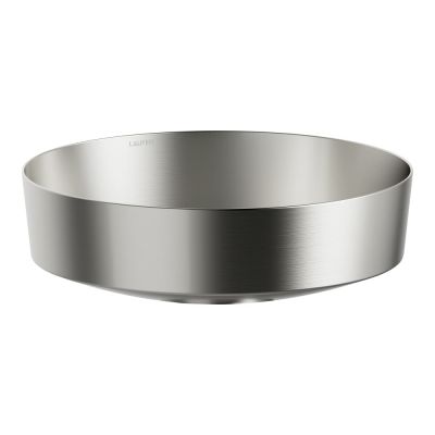 Laufen Rivo umywalka 40x40 cm okrągła nablatowa tytan szczotkowany H512RO41541121