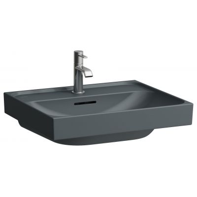 Laufen Meda umywalka 55x46 cm prostokątna ścienna-meblowa grafit mat H8101127581041