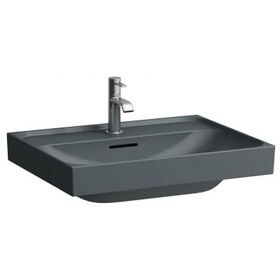 Laufen Meda umywalka 60x46 cm prostokątna ścienna-meblowa grafit mat H8101137581041