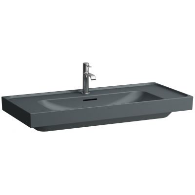 Laufen Meda umywalka 100x46 cm prostokątna ścienna-meblowa grafit mat H8101197581041