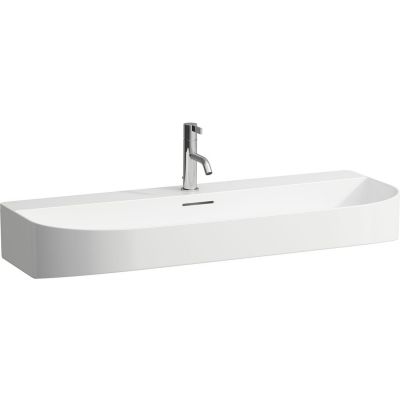 Laufen Sonar umywalka 100x42 cm półokrągła ścienna biała H8103470001041