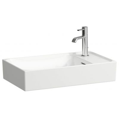 Laufen Meda umywalka 60x35 cm prostokątna nablatowa biały mat H8121137571061