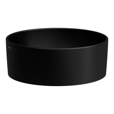 Laufen Savoy umywalka 38x38 cm okrągła nablatowa czarny mat H8129427161121