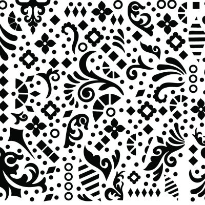 Laufen The New Classic umywalka 60x48 cm półokrągła biała z wzorem Bohemian H813853R011041