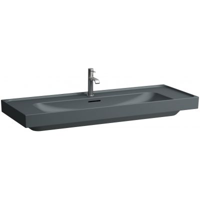 Laufen Meda umywalka 120x46 cm prostokątna ścienna-meblowa grafit mat H8141117581091