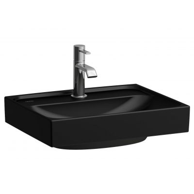 Laufen Meda umywalka 45x35 cm prostokątna ścienna-meblowa czarny mat H8151117161041