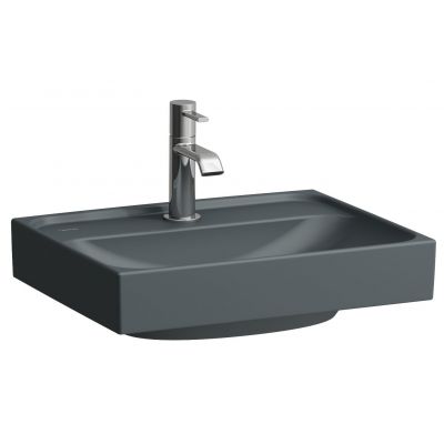 Laufen Meda umywalka 45x35 cm prostokątna ścienna grafit mat H8161117581041