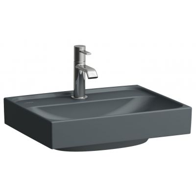 Laufen Meda umywalka 45x35 cm prostokątna ścienna grafit mat H8161117581091