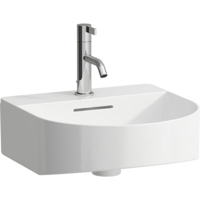 Laufen Sonar umywalka 42x41 cm półokrągła ścienna biała H8163410001041