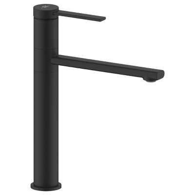 Laveo Pinar bateria umywalkowa stojąca czarna BAW72ND