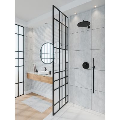 Laveo Pretto zestaw prysznicowy podtynkowy z deszczownicą chrom BAO001P