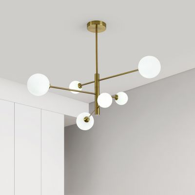 Light Prestige Dorado lampa podsufitowa 6x40 W biała-złota LP-002/6P