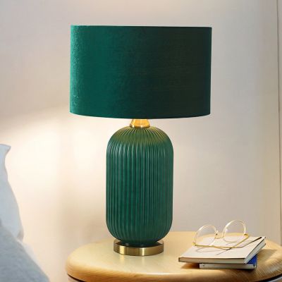 Light Prestige Tamiza lampa stołowa 1x40 W zielona-złota LP-1515/1TBIGGREEN