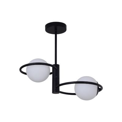 Light Prestige Dorado lampa wisząca 2x10 W czarna LP-002/2C ring BK