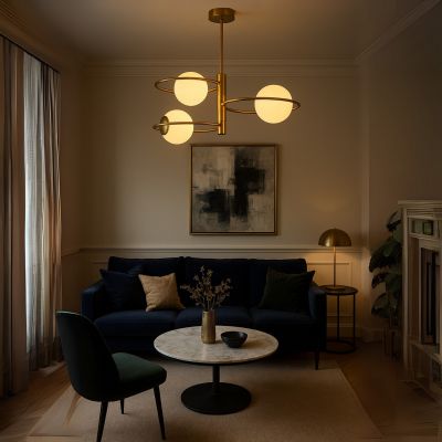 Light Prestige Dorado lampa wisząca 3x10 W złota LP-002/3C ring