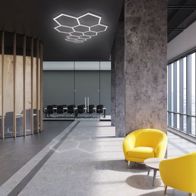 Light Prestige Geometric New lampa sufitowa LED 11x4 W biały LP-0209/2C 4K