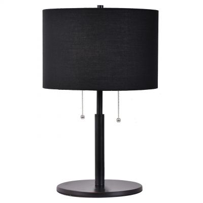 Light Prestige Fogo lampa stołowa 2x15 W czarna LP03042TBK