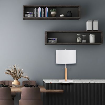 Light Prestige Fogo lampa stołowa 2x15 W biała LP03042TWH