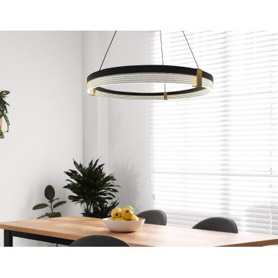 Light Prestige Plum lampa wisząca 1x40 W czarna LP-0407/1PLBKTriangle