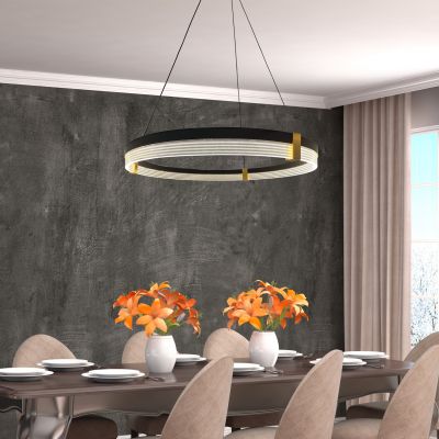 Light Prestige Plum lampa wisząca 1x40 W czarna LP-0407/1PLBKTriangle