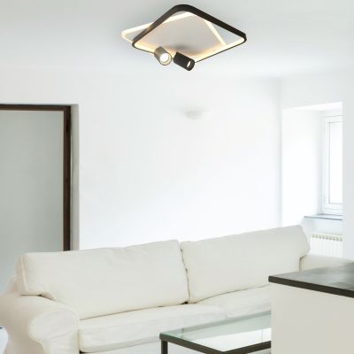 Light Prestige Parma lampa podsufitowa 2x8 W czarna LP-0612/2CSquareBK