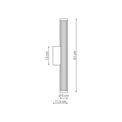 Light Prestige Vena kinkiet 1x12 W chrom LP-1010/1W-60CH