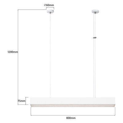 Light Prestige Mira inteligentna lampa wisząca 1x32 W biała LP12011PMWHSmart