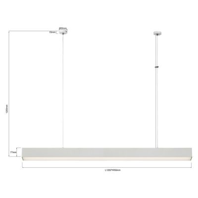 Light Prestige Luci inteligentna lampa wisząca 1x45 W biała LP14011PLWHSmart