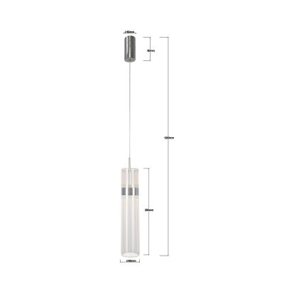 Light Prestige Ambiente lampa wisząca 1x6 W chrom LP15101PCH