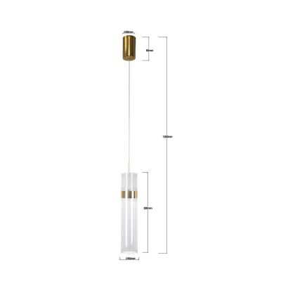 Light Prestige Ambiente lampa wisząca 1x6 W złota LP15101PGD