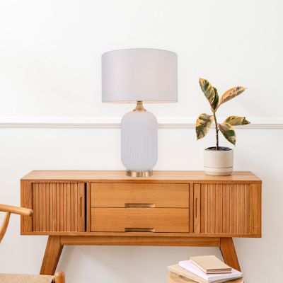 Light Prestige Tamiza lampa stołowa 1x15 W biała LP-1515/1T big white