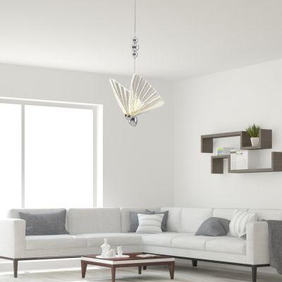 Light Prestige Mariposa lampa wisząca 1x8 W chrom LP17151PCH