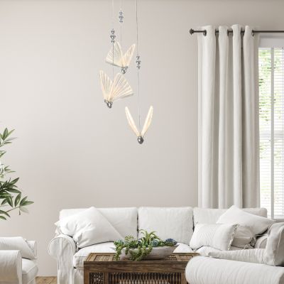 Light Prestige Mariposa lampa wisząca 3x24 W chrom LP17153PCH