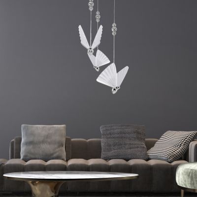 Light Prestige Mariposa lampa wisząca 3x24 W chrom LP17153PCH