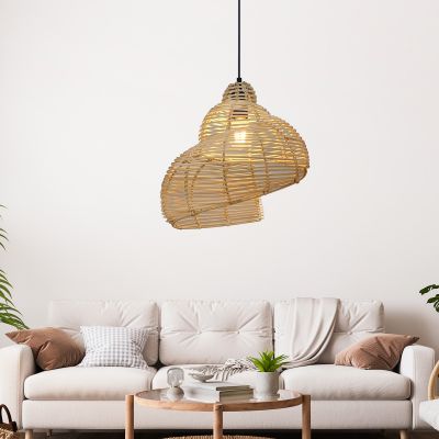 Light Prestige Shella lampa wisząca 1x15 W ratan LP-1806/1P 40cm