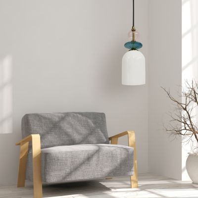 Light Prestige Tropea lampa wisząca 1x15 W biała 2004/1PMWH