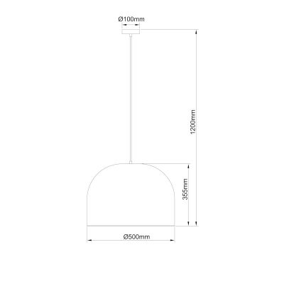 Light Prestige Kanso lampa wisząca 1x15 W ratan LP-2025/1P 50 cm